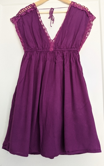 Dex, summer dress, size small, purple - Picture 4 of 4